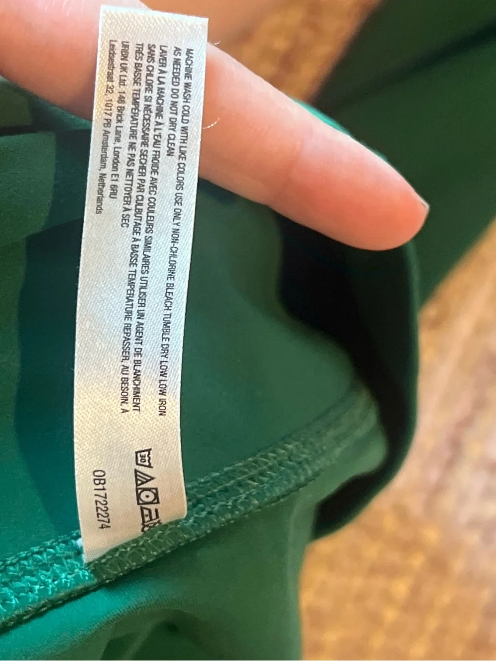 FP Movement Free People Never Better 7/8 High Rise Leggings Emerald Green Small